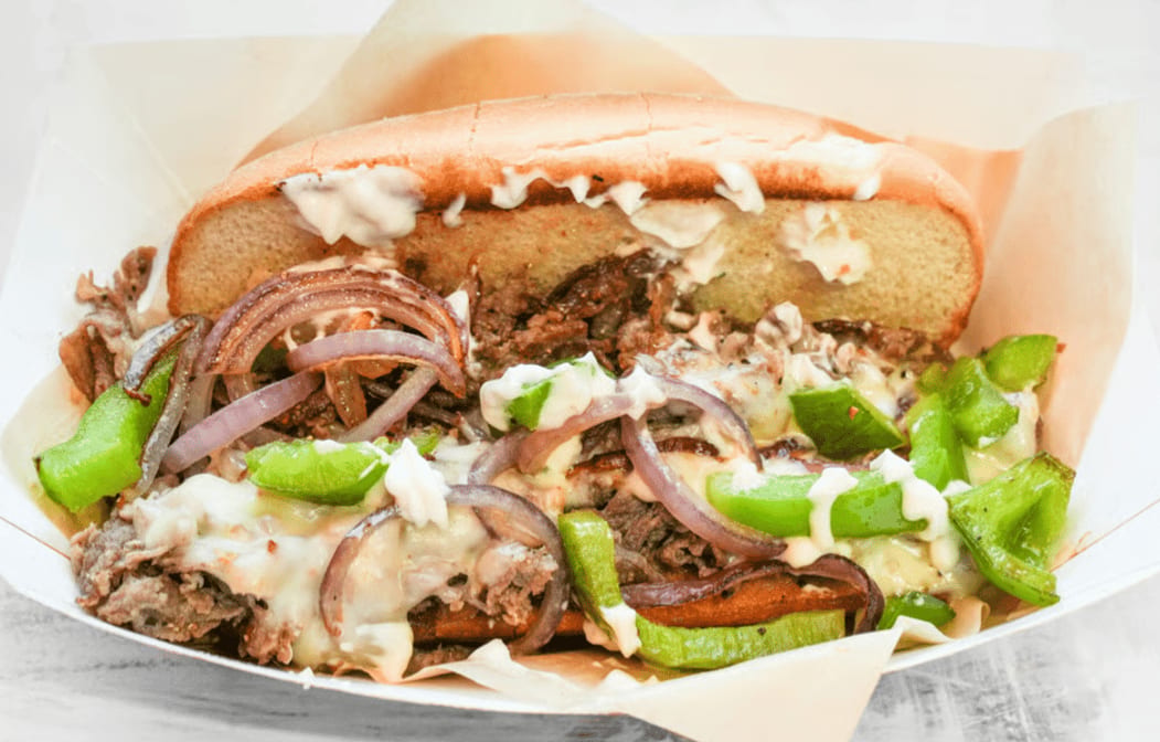 Philly Cheese Steak Sandwich.