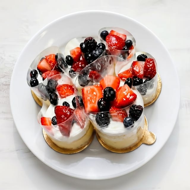 Fresh Fruit Cheesecake.