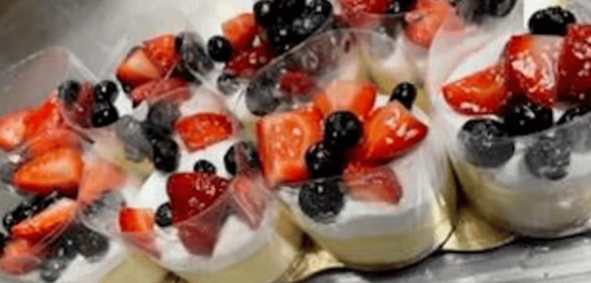 Fresh Fruit Cheese Cake.