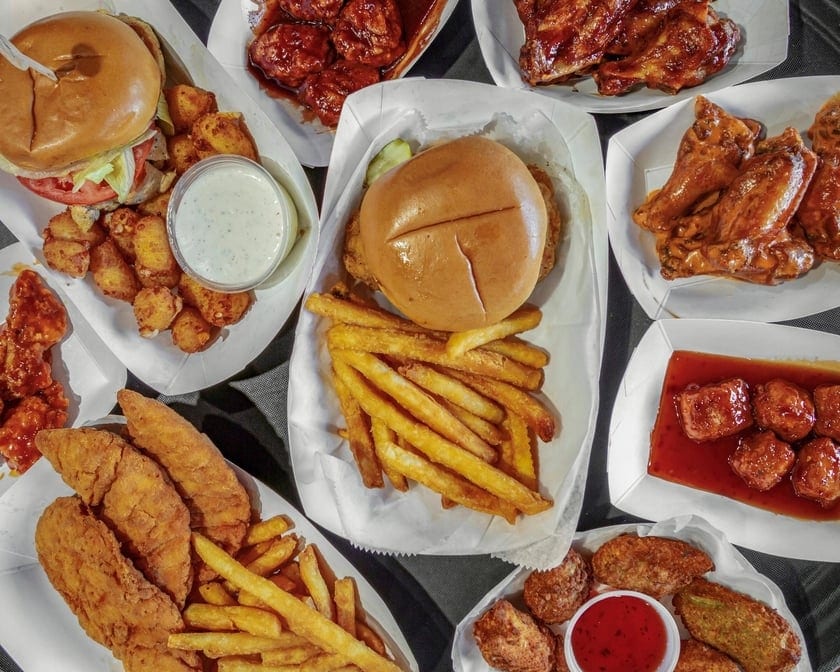 8 Veggie Wing Combo.