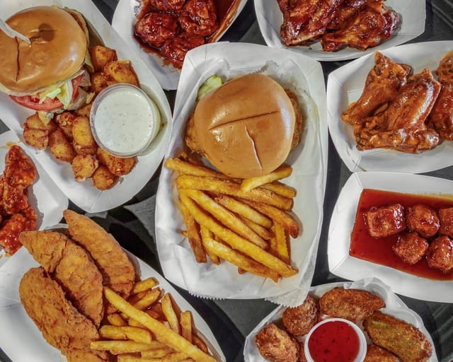 8 Veggie Wing Combo.