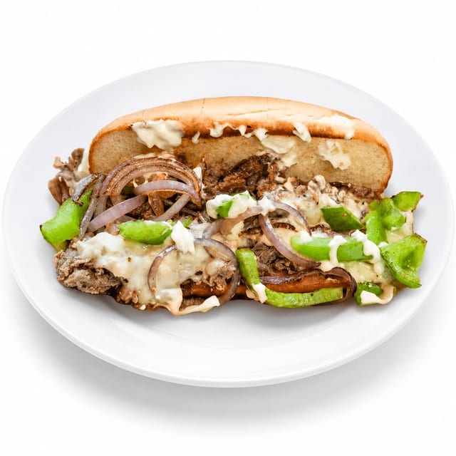Philly Cheese Steak Sandwich.