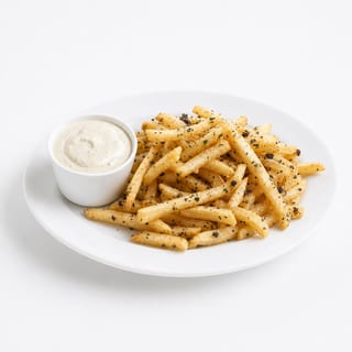 Parmesan Truffle Fries with Garlic Aioli Sauce