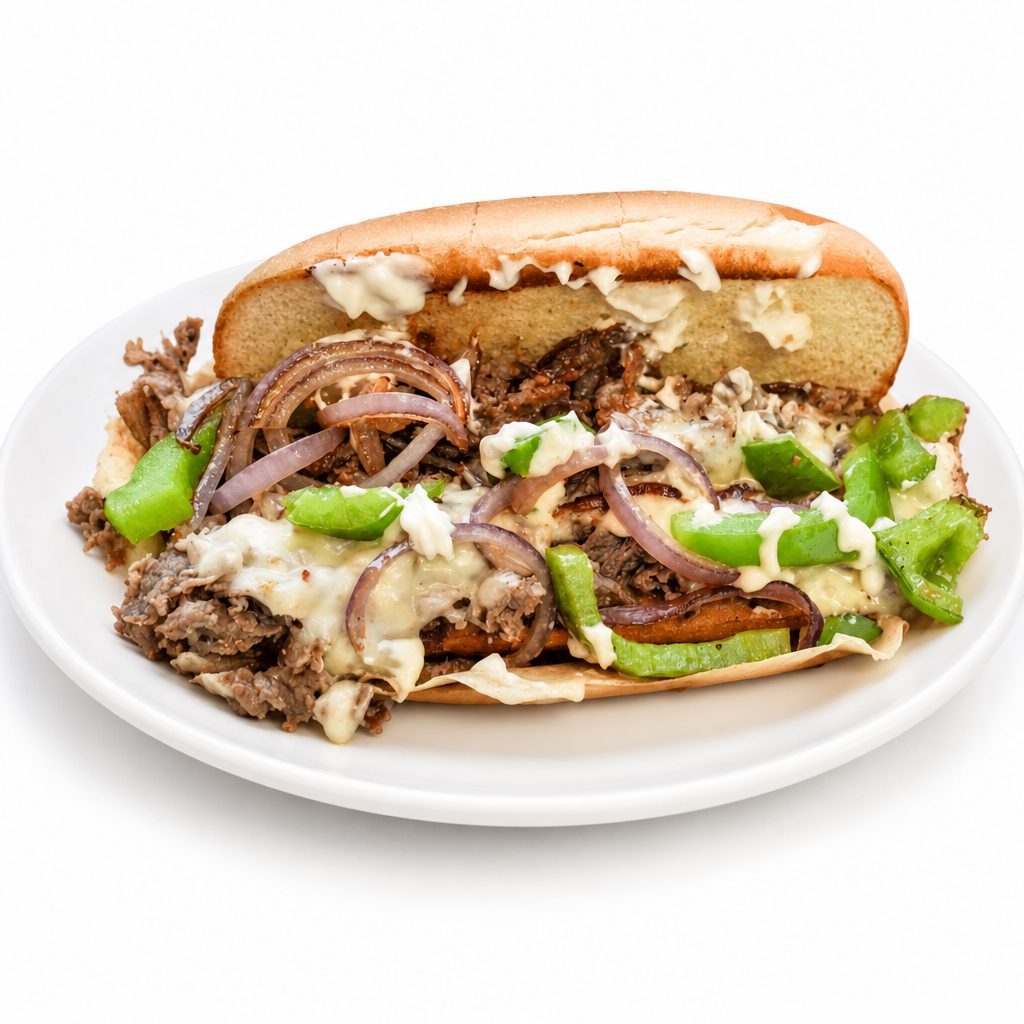 Philly Cheese Steak Sandwich.