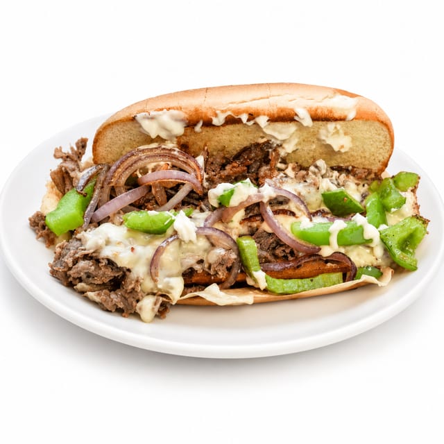 Philly Cheese Steak Sandwich.