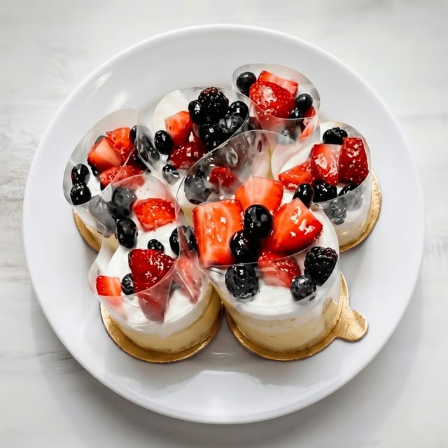 Fresh Fruit Cheesecake.