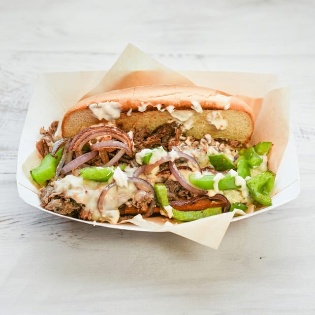 Philly Cheese Steak Sandwich.
